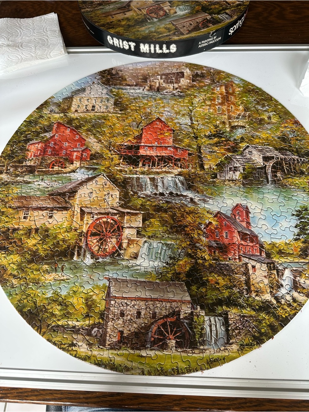 Vintage Springbok Puzzle Grist Mills